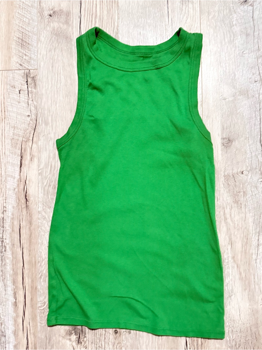 Bright Green Sleeveless Tank Top